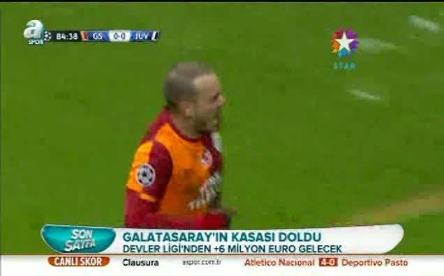 Galatasaray servet kazandı!