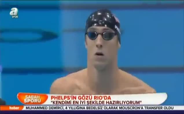 Phelps'in gözü Rio'da