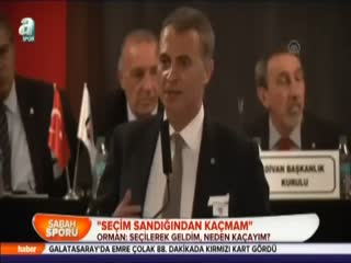 "Seçim sandığından kaçmam"