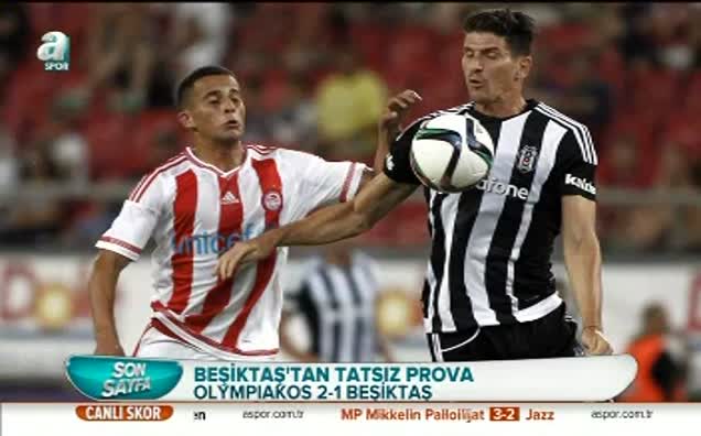 Beşiktaş'tan tatsız prova!
