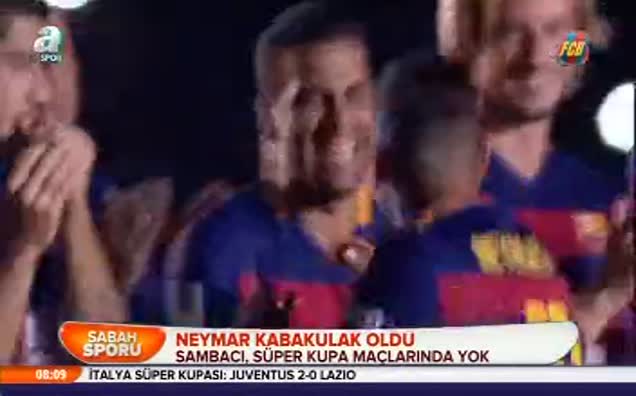 Neymar kabakulak oldu