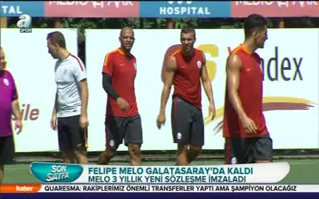 Melo Galatasaray'da kaldı!