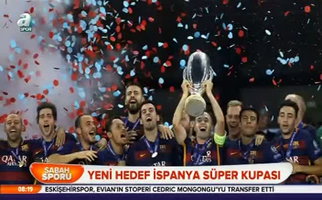 Yeni hedef İspanya Süper Kupası