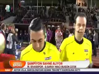 Şampiyon sahne alıyor