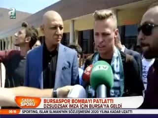Dzsudzsak imza için Bursa'da