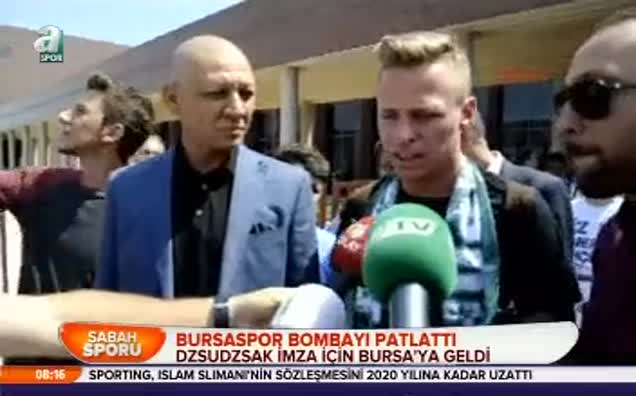 Dzsudzsak imza için Bursa'da