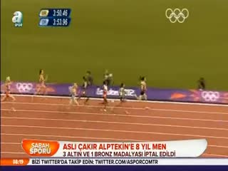 Aslı Çakır Alptekin'e 8 yıl men