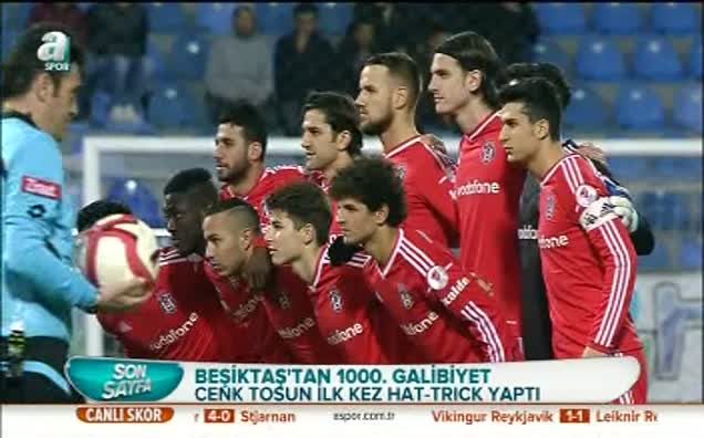 Beşiktaş'tan 1000. galibiyet!