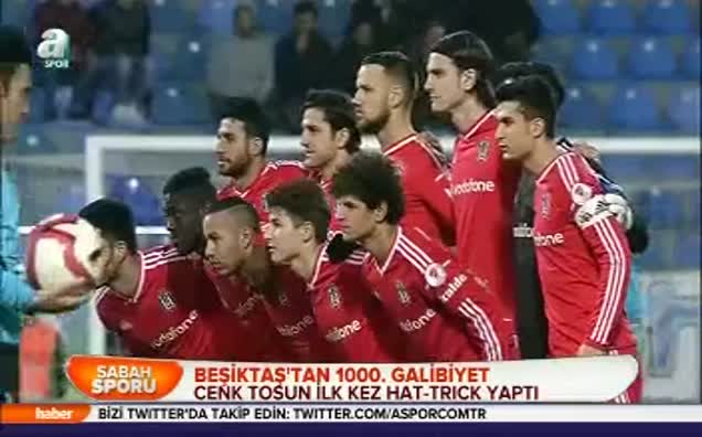 Beşiktaş'tan 1000. galibiyet