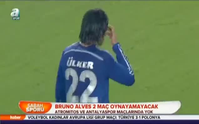 Bruno Alves 2 maç yok