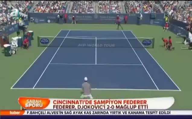 Cincinnati'de şampiyon Federer