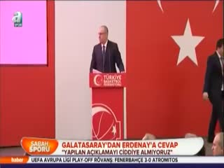 Galatasaray'dan Erdenay'a cevap