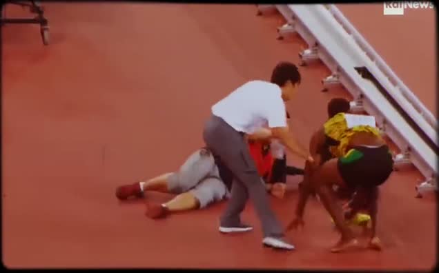 Usain Bolt'u kameraman ezdi!