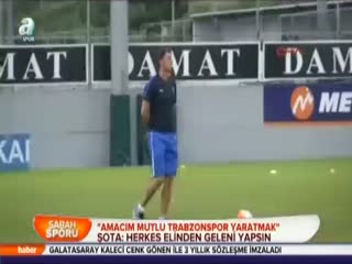 "Amacım mutlu trabzonspor yaratmak"