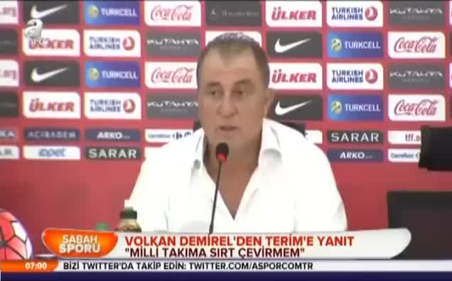 Volkan Demirel'den Terim'e yanıt