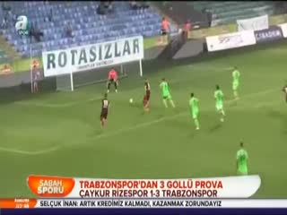Trabzonspor'dan 3 gollü prova