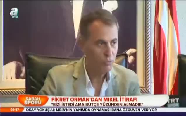 Fikret Orman'dan Mikel itirafı