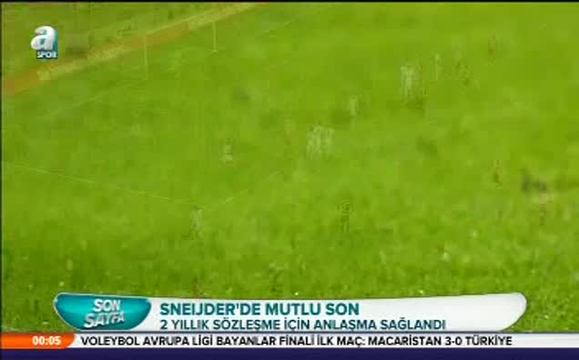 Sneijder'de mutlu son