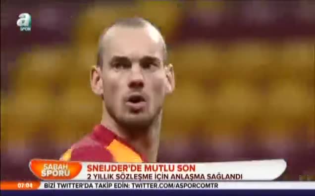 Sneijder'de mutlu son