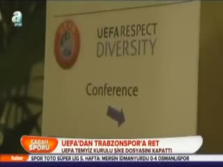 UEFA'dan Trabzonspor'a ret
