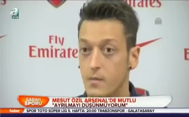 Mesut Özil Arsenal'de mutlu