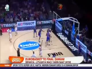 Eurobasket'te final zamanı
