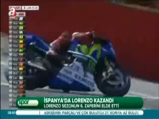 İspanya'da Lorenzo kazandı