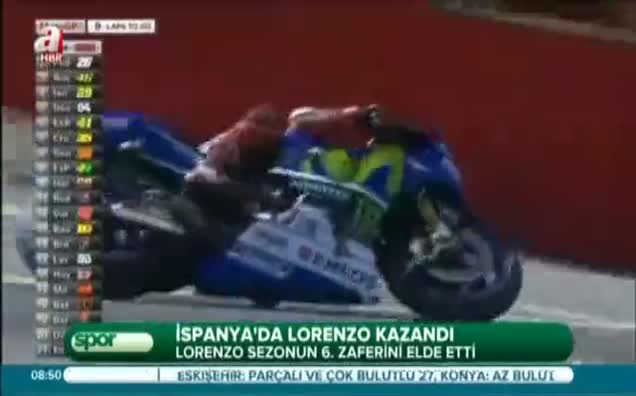 İspanya'da Lorenzo kazandı