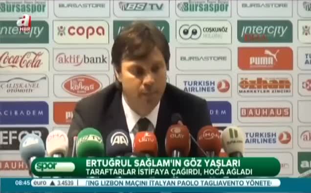 Ertuğrul Sağlam'ın gözyaşları