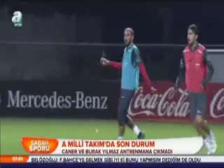 Caner Erkin antrenmana çıkmadı
