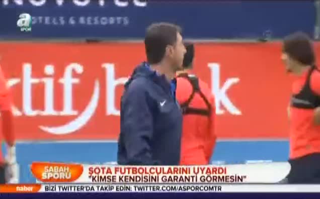 Şota futbolcularını uyardı