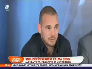 Sneijder'in serbest kalma bedeli