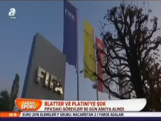 Blatter ve Platini'ye şok