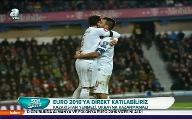 Euro 2016'ya direkt katılabiliriz!