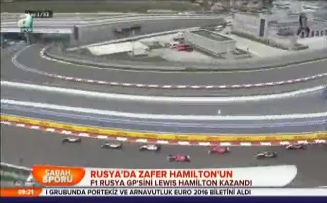 Rusya'da zafer Hamilton'un