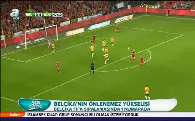 Belçika zirveye çıktı!