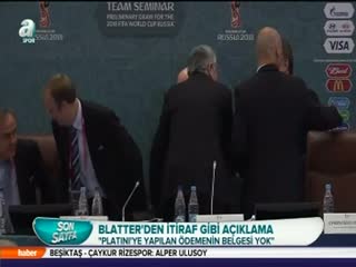 Blatter'den Platini'yi yakacak itiraf!