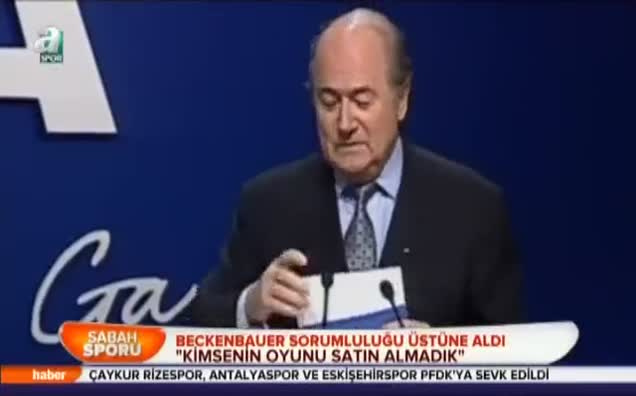 Beckenbauer sorumluluğu üstüne aldı