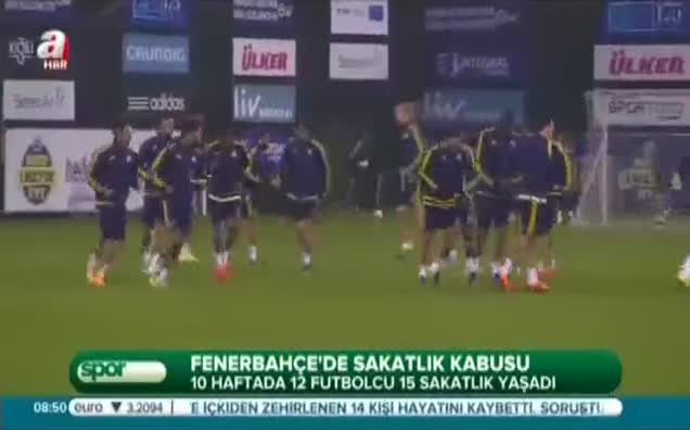 Fenerbahçe'de sakatlık kabusu