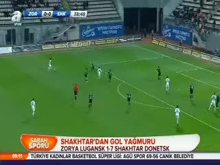 Zorya Lugansk 1-7 Shakhtar Donetsk (özet)