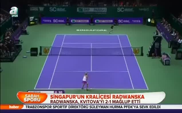 Singapur'un kraliçesi Radwanska