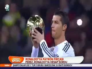 Ronaldo'ya patron fırçası