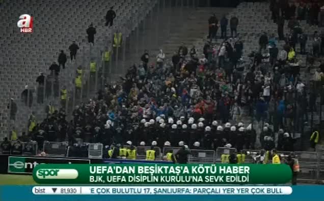 UEFA'dan Beşiktaş'a kötü haber