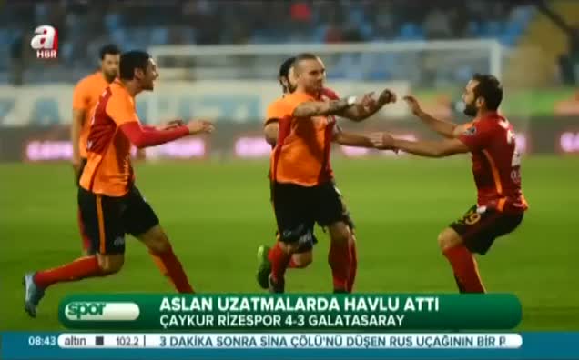 Aslan uzatmalarda havlu attı