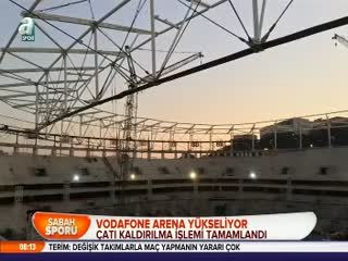 Vodafone Arena yükseliyor