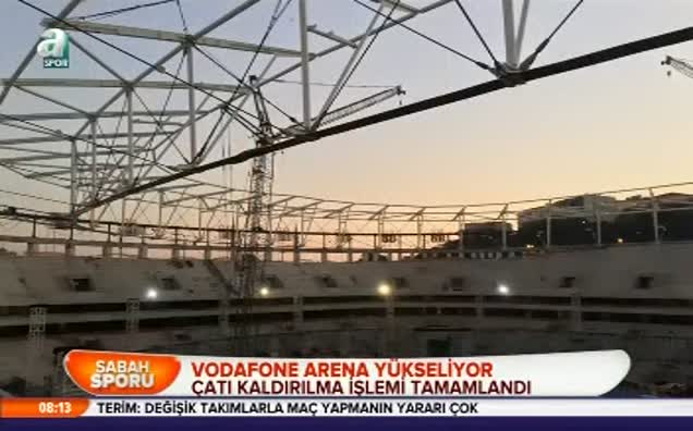 Vodafone Arena yükseliyor