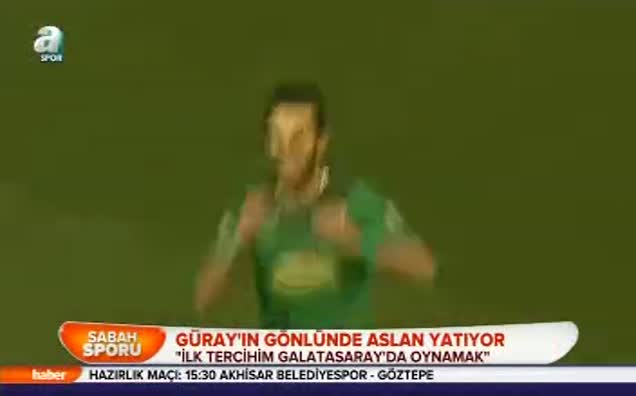 Güray'ın gönlünde aslan yatıyor