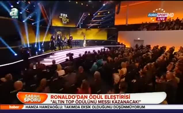 Ronaldo'dan ödül eleştirisi