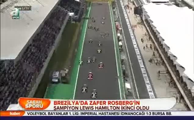 Brezilya'da zafer Rosberg'in