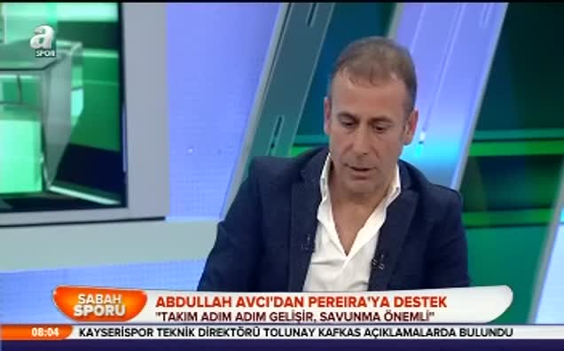 Abdullah Avcı'dan Pereira'ya destek